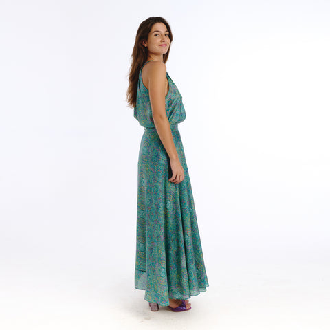 Campo blue devon flower skirt
