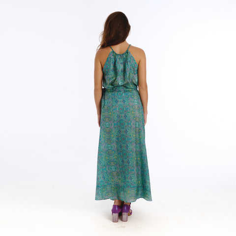 Campo blue devon flower skirt