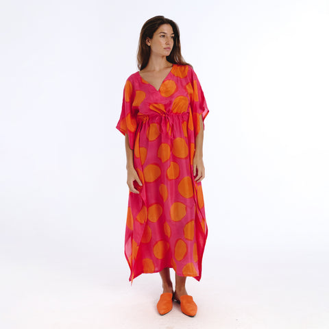 Riko pink sun kaftan