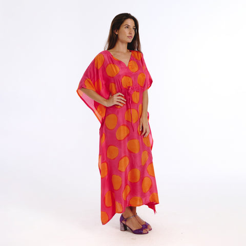 Riko pink sun kaftan