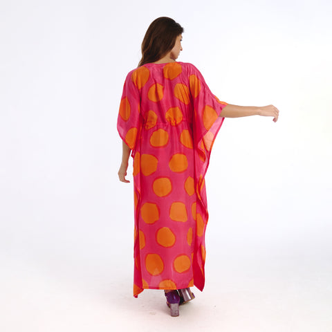 Riko pink sun kaftan