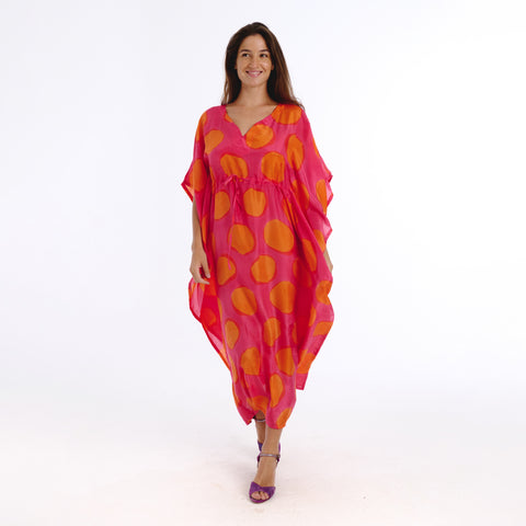 Riko pink sun kaftan