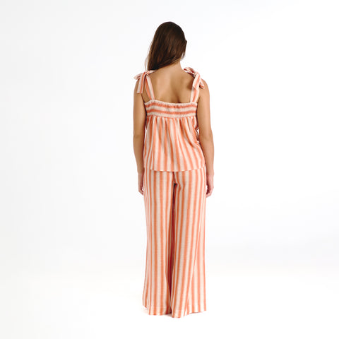 Sofia orange hamptons trouser