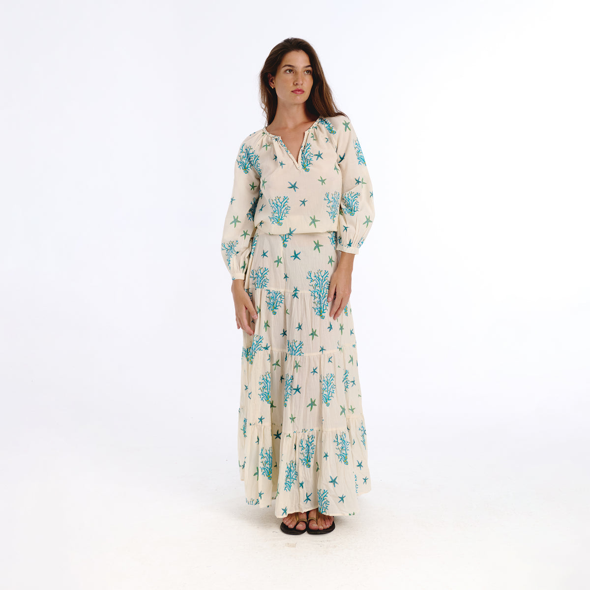 Riva blue sea blouse