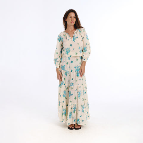 Riva blue sea blouse
