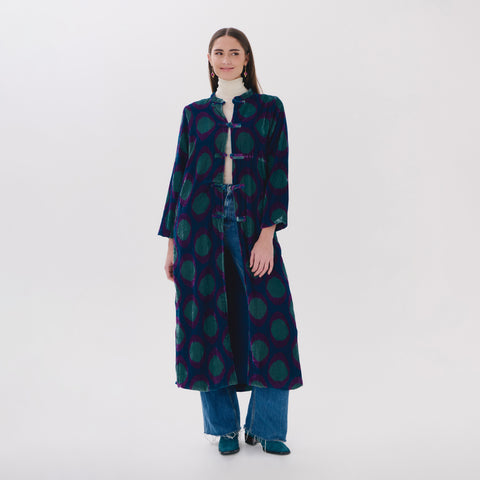 Robin blue medallion Coat
