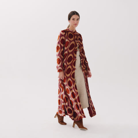 Robin red medallion Coat
