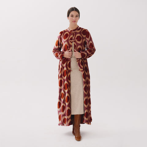Robin red medallion Coat