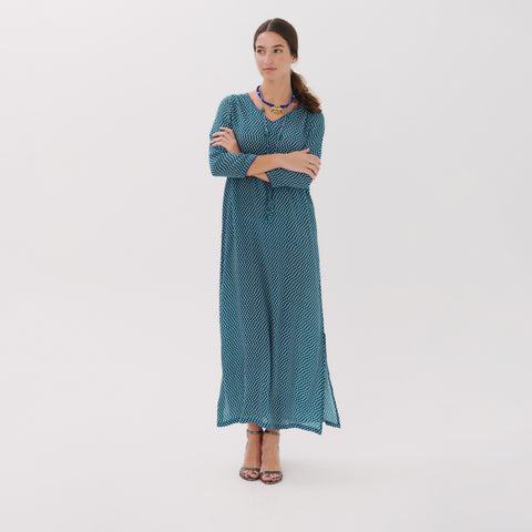 Saphira blue pop dress
