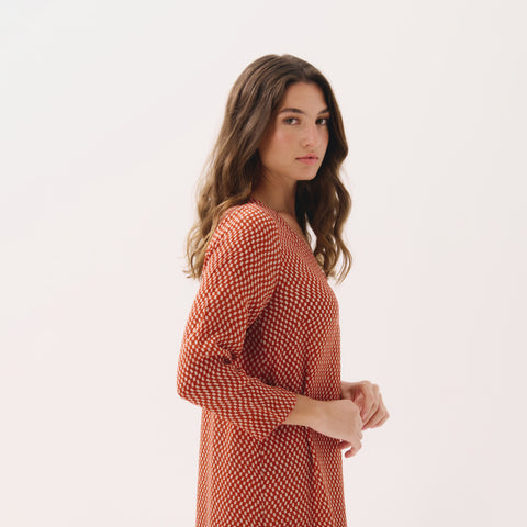 Saphira orange pop dress