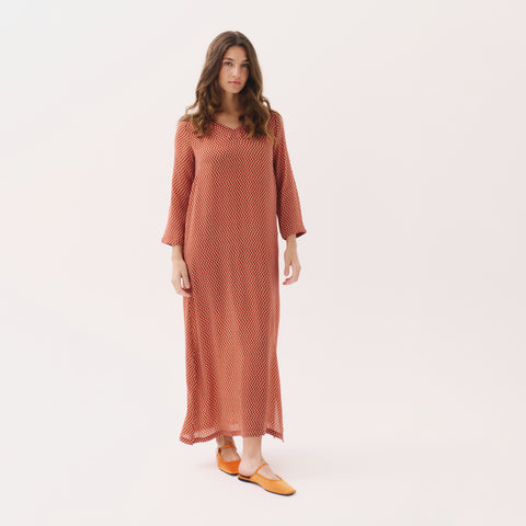 Saphira orange pop dress