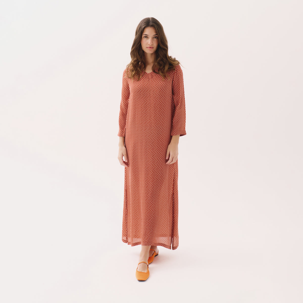 Saphira orange pop dress