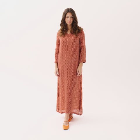 Saphira orange pop dress