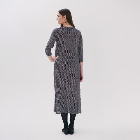 Saphira grey pop dress