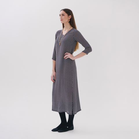 Saphira grey pop dress