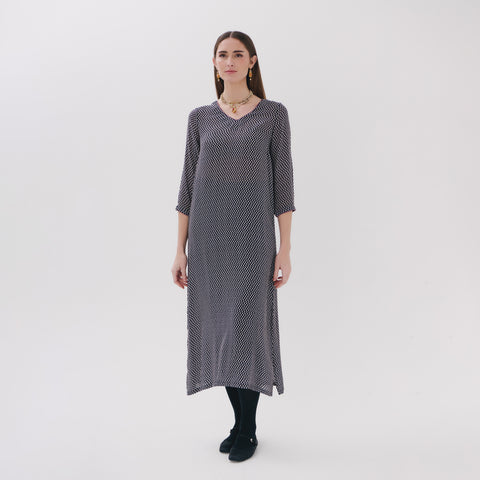 Saphira grey pop dress