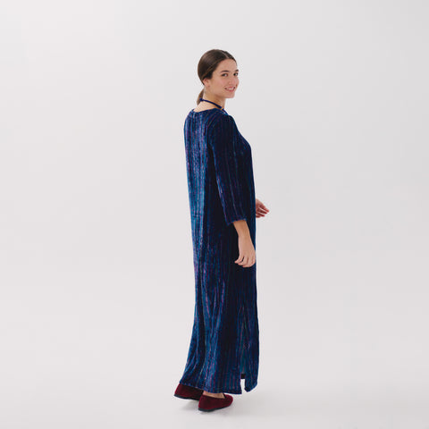 Saphira blue linear dress