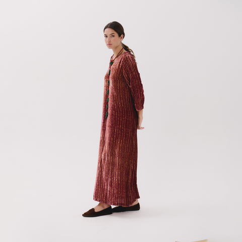 Saphira red linear dress