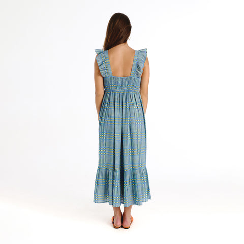 Sia blue tartan Dress