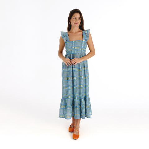 Sia blue tartan Dress