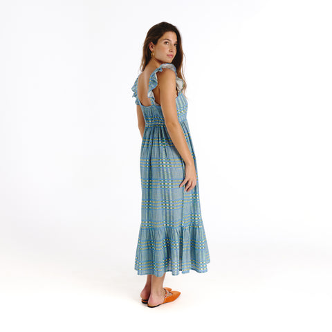 Sia blue tartan Dress