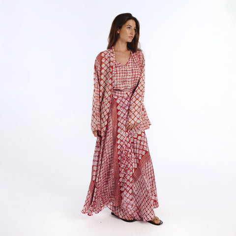Sira pink batik shrug