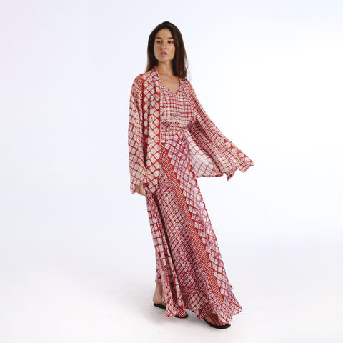 Sira pink batik shrug