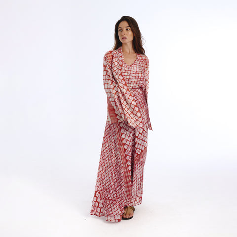 Sira pink batik shrug