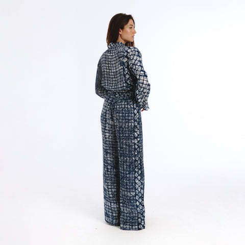Sira Blue batik shrug