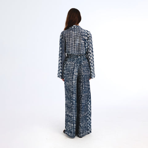 Sira Blue batik shrug