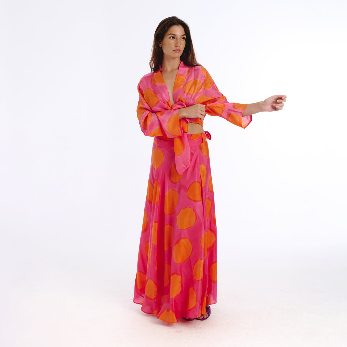 Tima pink sun skirt
