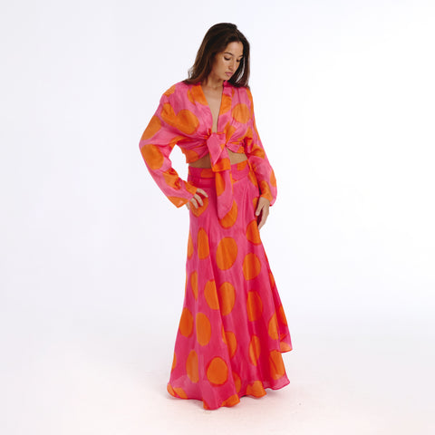 Sira pink sun shrug