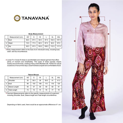 Tabora red blouse