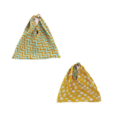 Trina blue yellow bag