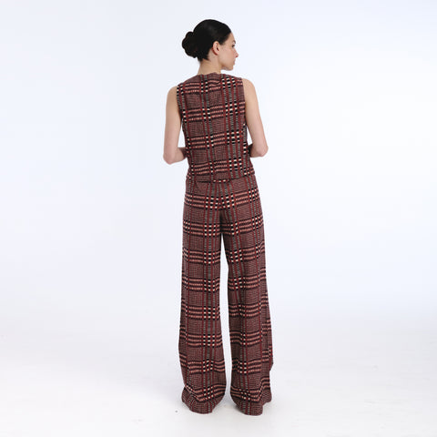Fae brown tartan trouser