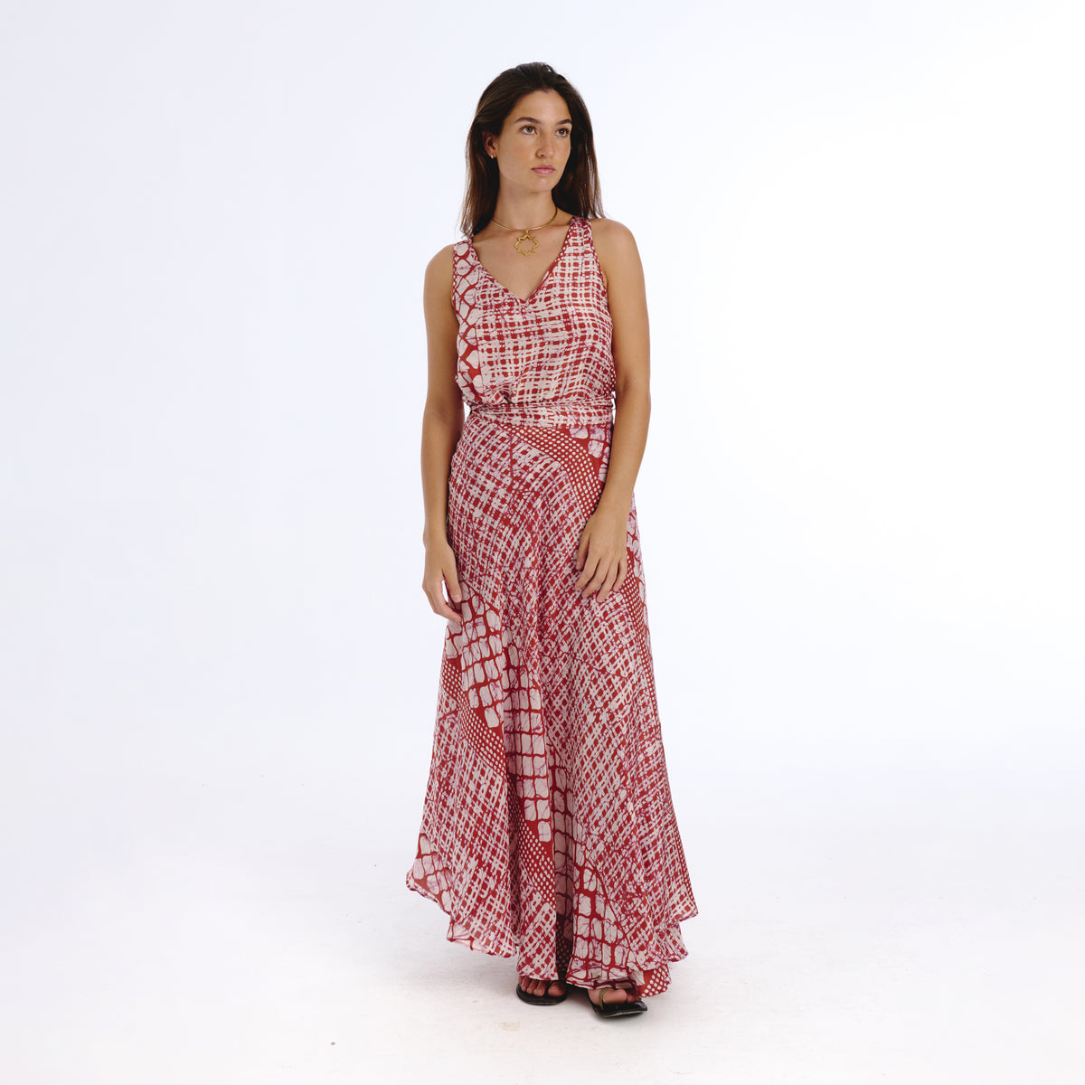 Tima pink batik skirt