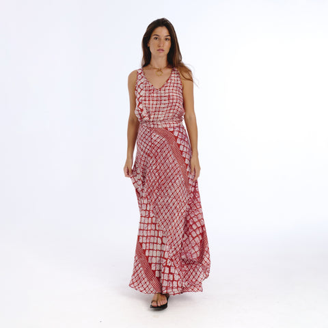 Tinda pink batik top