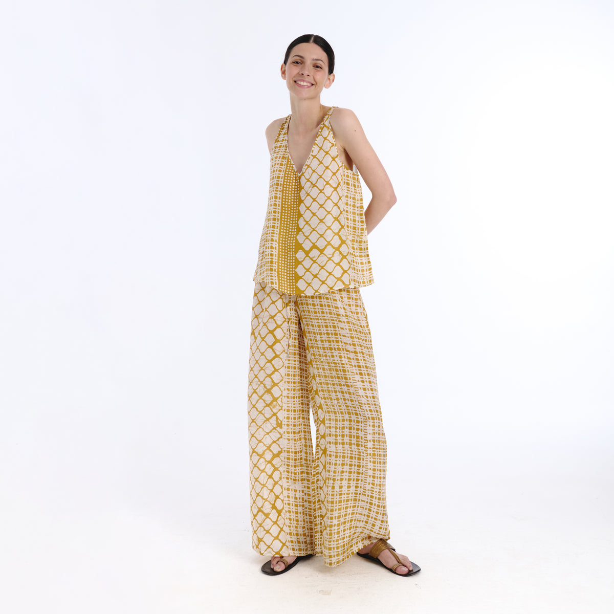 Arya yellow batik trouser