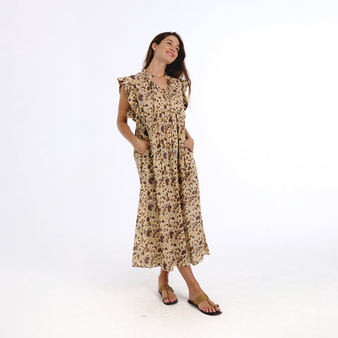 Tove brown janet dress