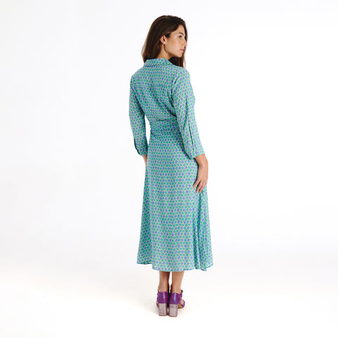 Vina blue mirza dress