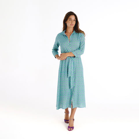 Vina blue mirza dress