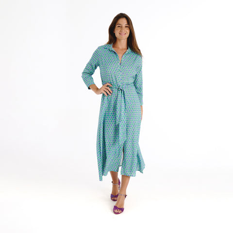 Vina blue mirza dress