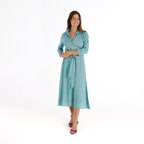 Vina blue mirza dress