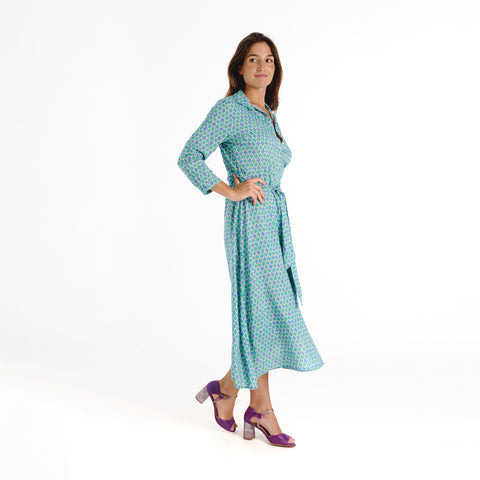 Vina blue mirza dress