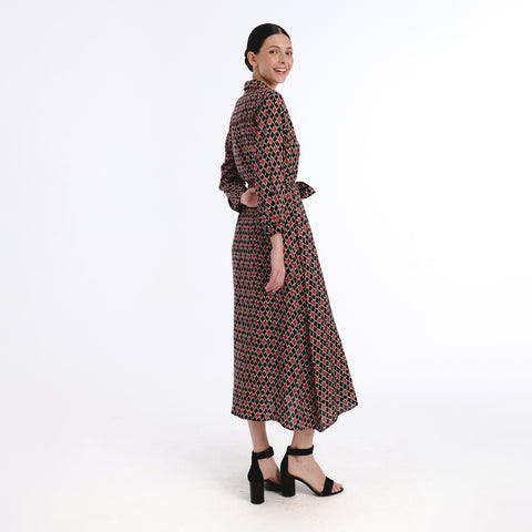 Vina black mirza dress