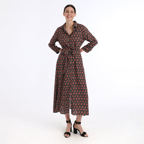 Vina black mirza dress