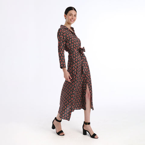 Vina black mirza dress