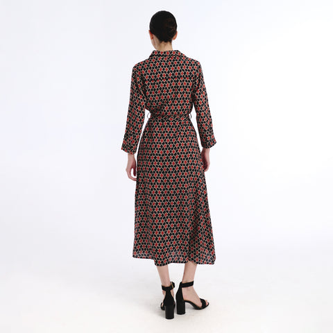 Vina black mirza dress