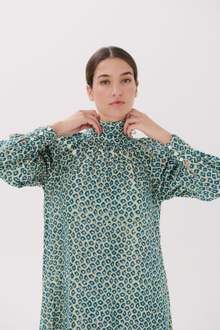 Vespara blue zocalo dress