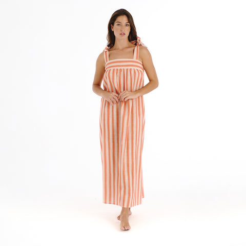 Zuri orange hamptons Dress